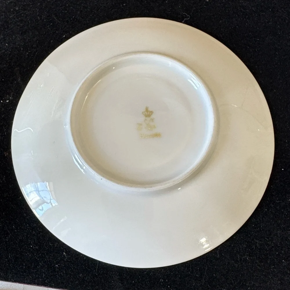 Bavaria Floral Wild Flower Porcelain Tea Cup and saucer Set with desert plate.